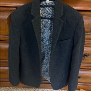 Black Tailored Notched Lapel Blazer